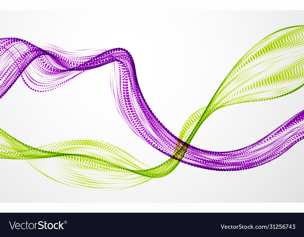 Abstract background with mutual wave flowing vector image Abstract background with mutual wave flowing