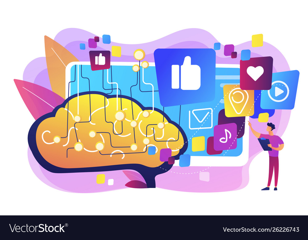 Ai in social media concept