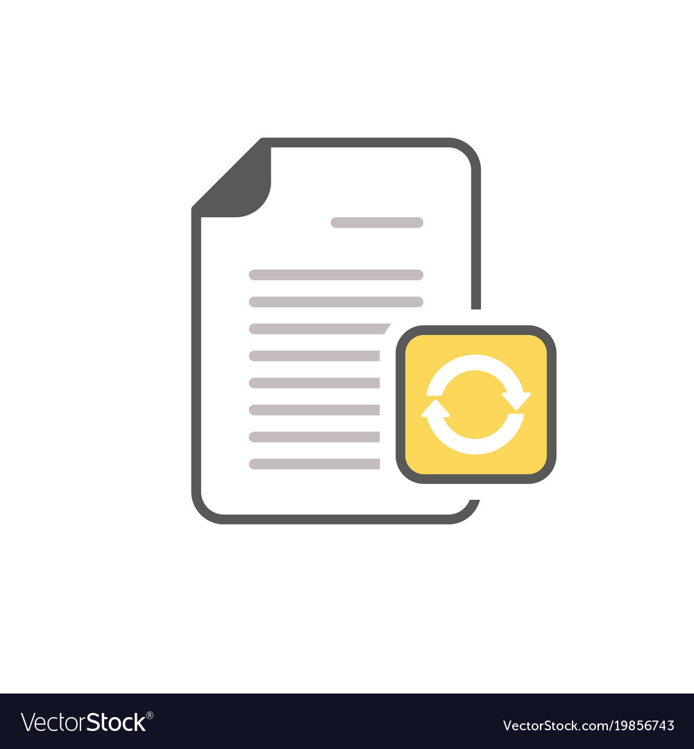 Arrows document exchange file page icon