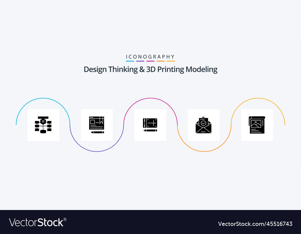 Design thinking and d printing modeling glyph 5