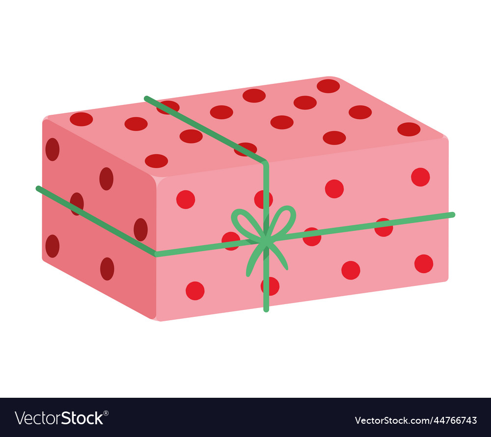 Dotted gift box present