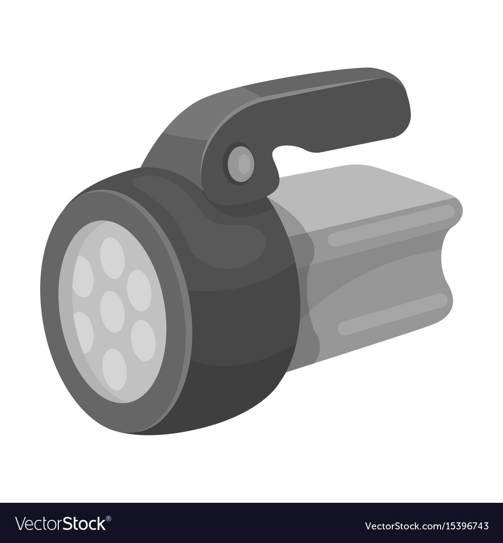 Flashlighttent single icon in monochrome style