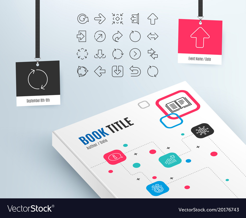 Linear arrow icons download synchronize