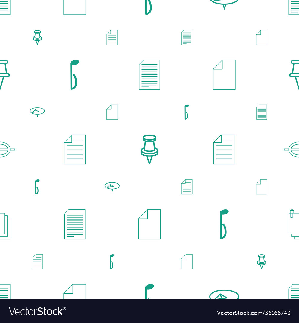 Note icons pattern seamless white background