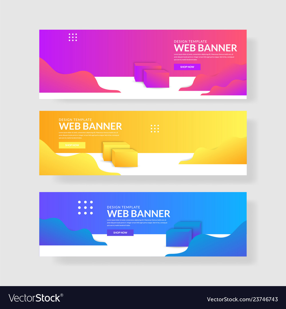 Website banner ui ux vector image Website banner ui ux