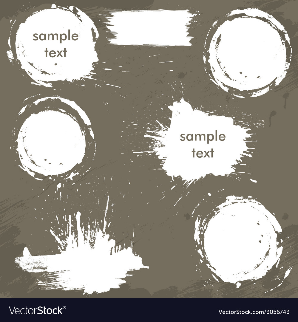 White Ink Splatters & Blot Patterns