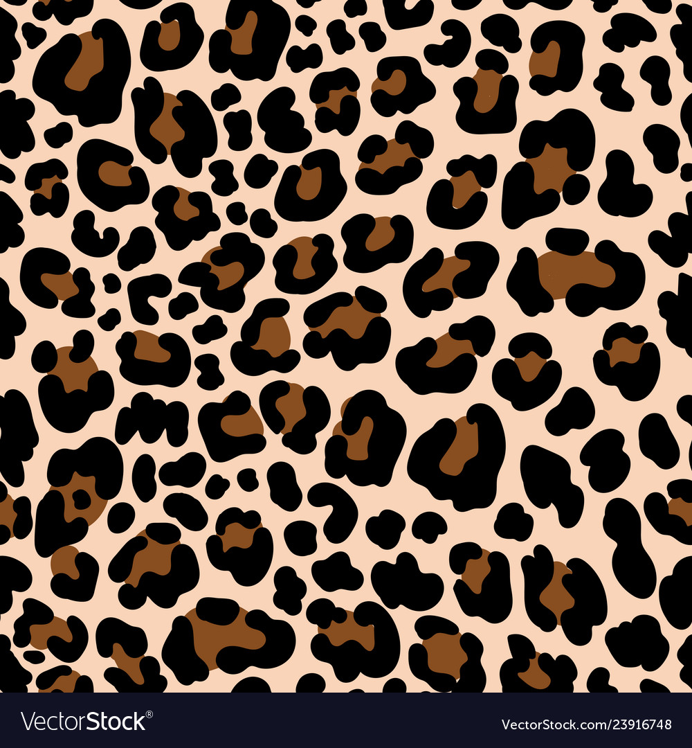 Download Animal pattern leopard seamless background Vector Image