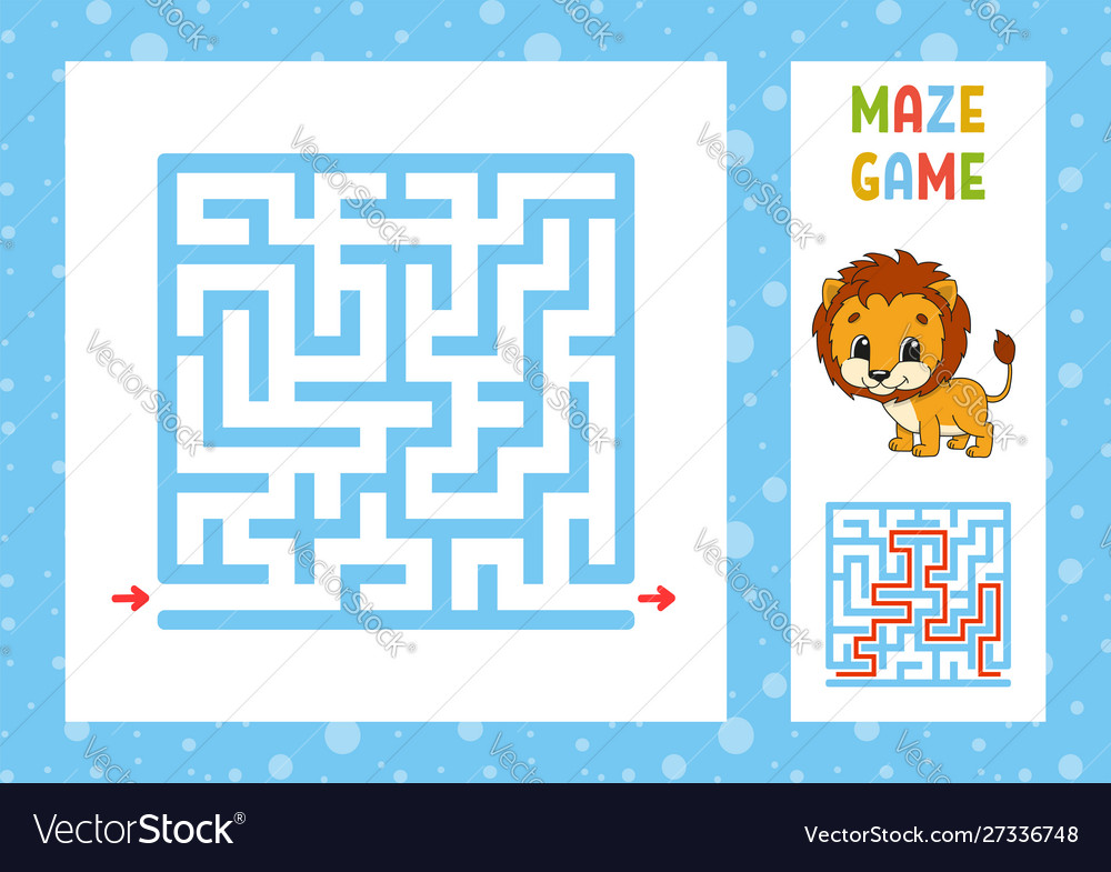 Funny maze game for kids puzzle children