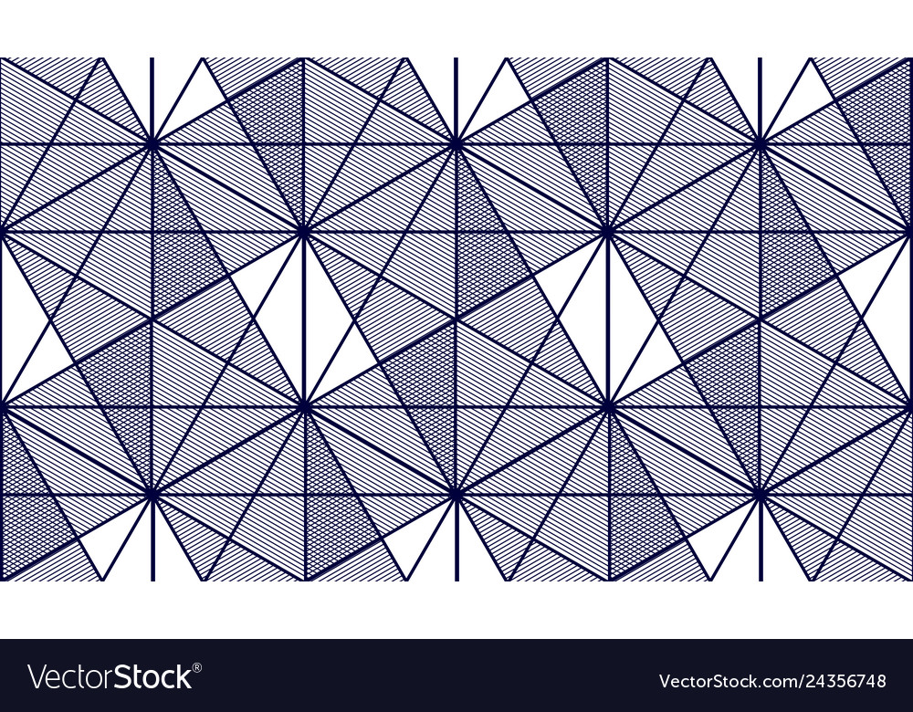 Geometric 3d lines abstract seamless pattern vector image Geometric 3d lines abstract seamless pattern