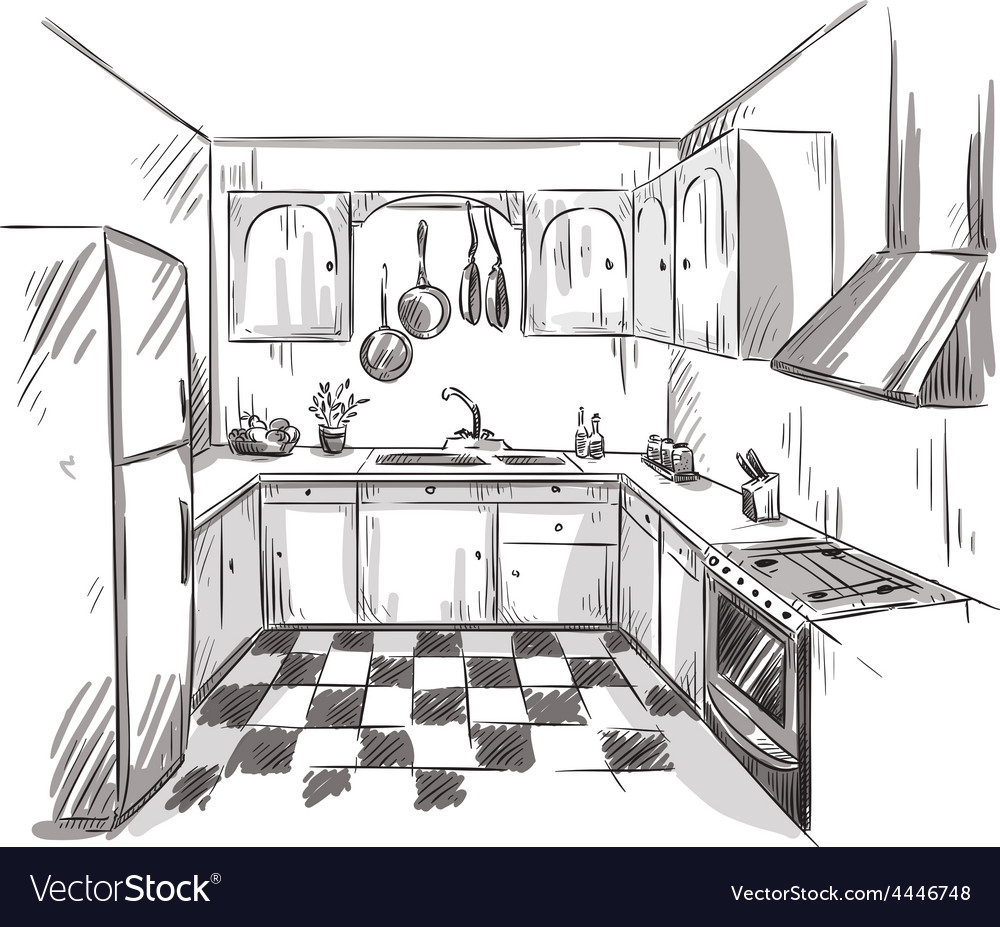 Kitchen sketch by ingridorlandozonart on DeviantArt