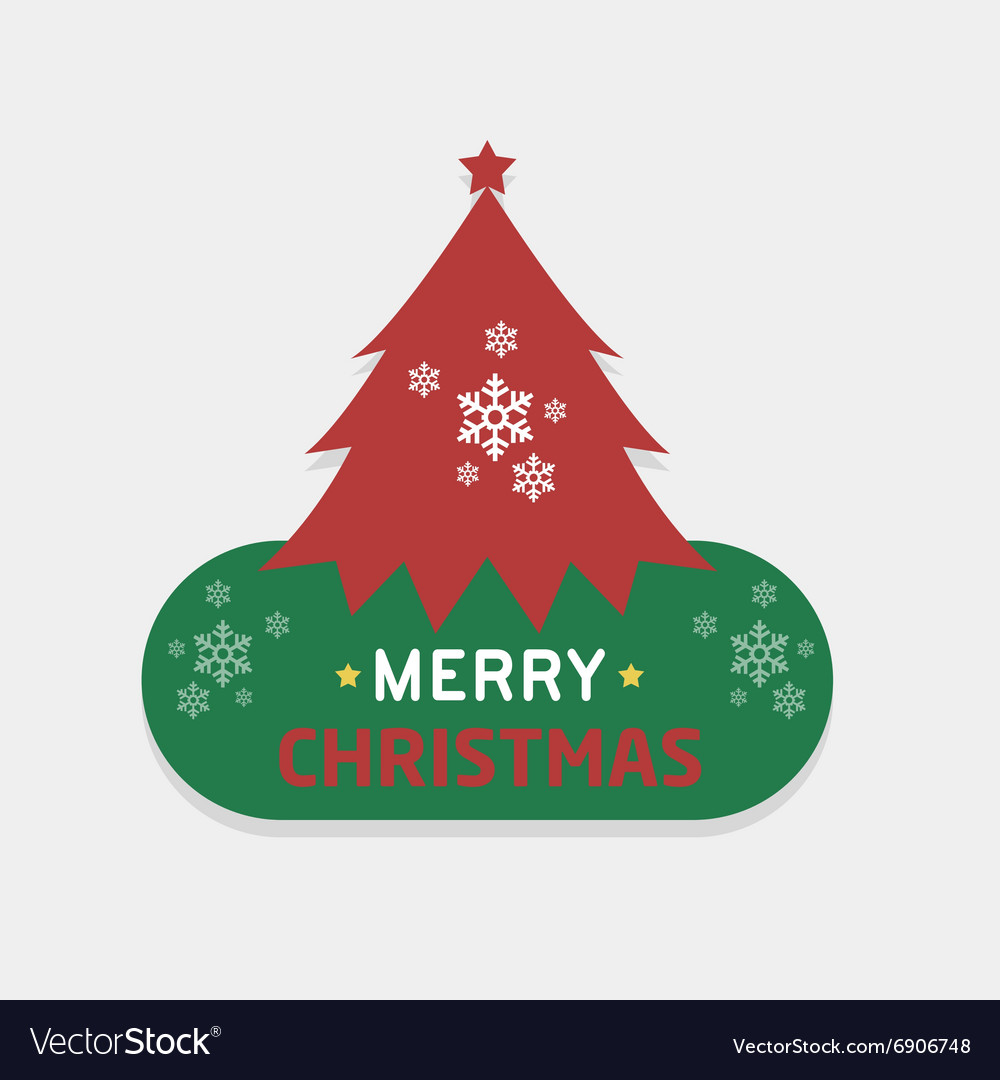 Merry christmas and happy new year type font Vector Image