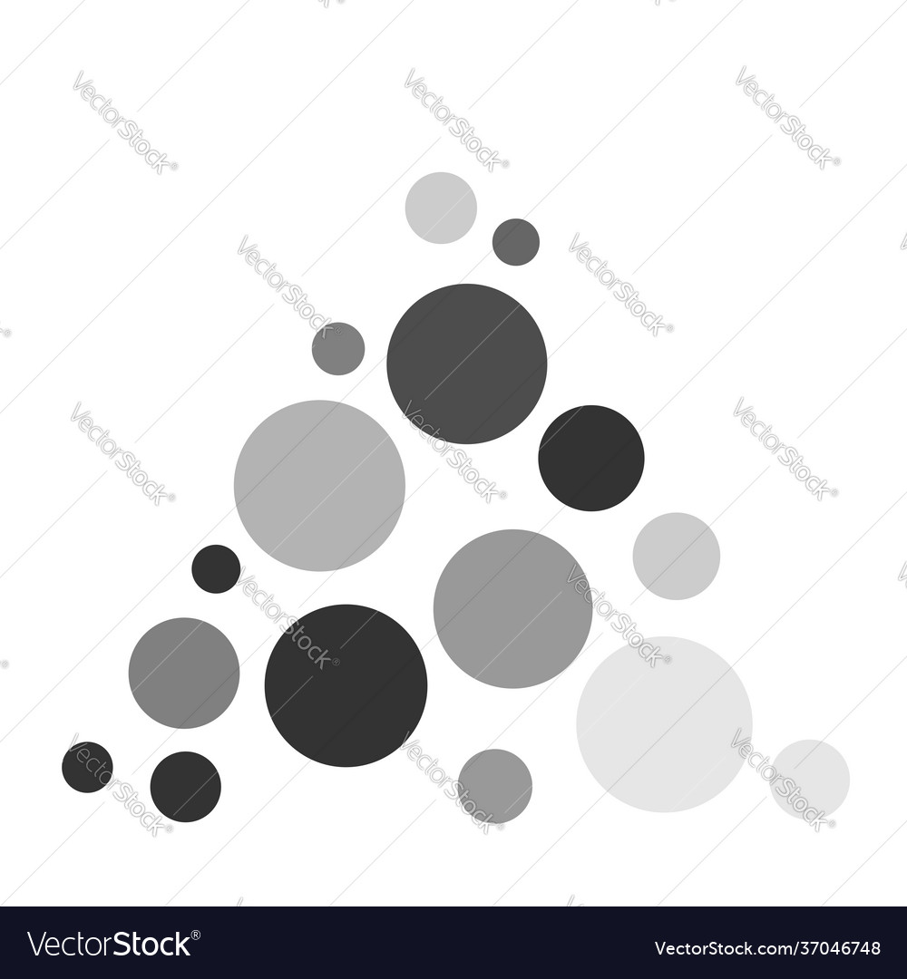 Random dots circles specles dotted design element