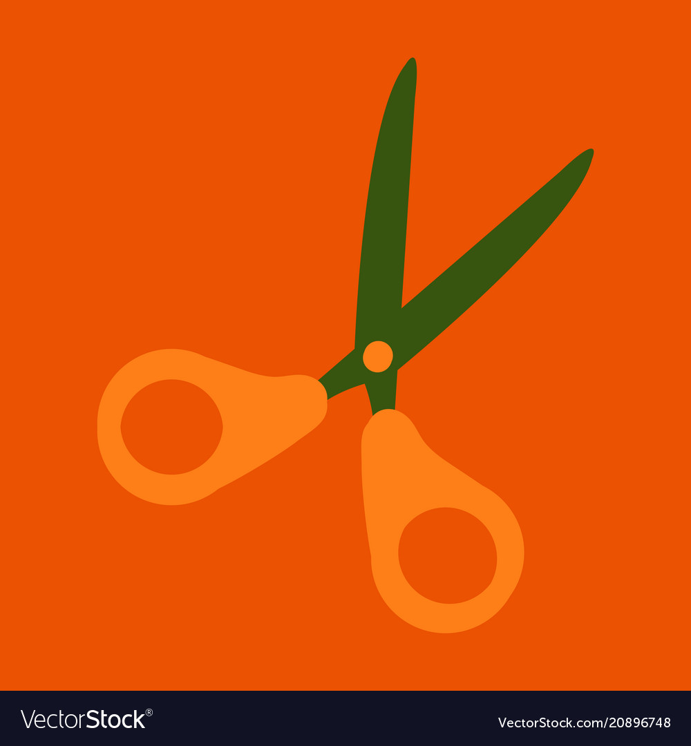Scissors icon web design element vector image Scissors icon web design element