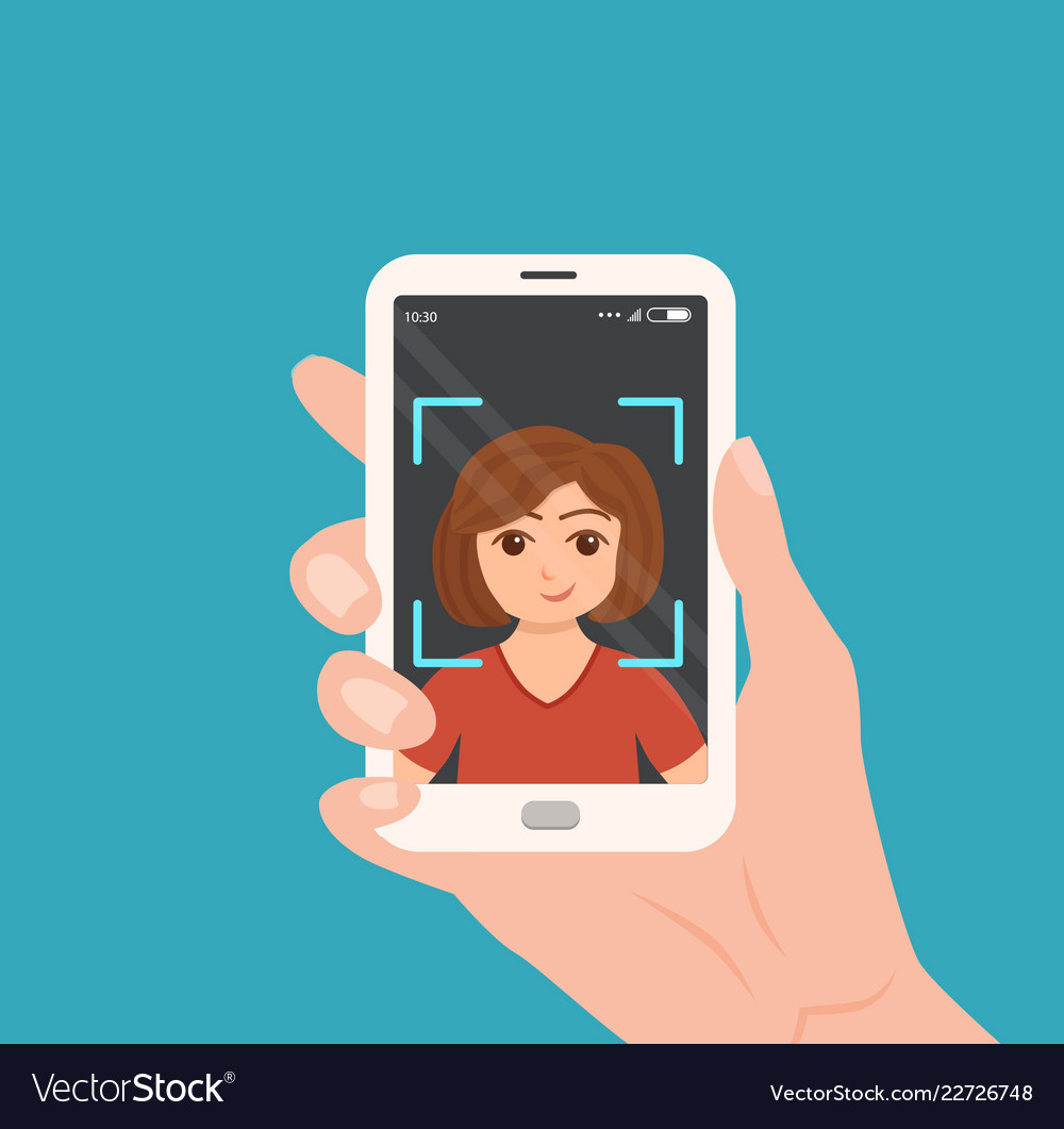 Selfie colorful concept