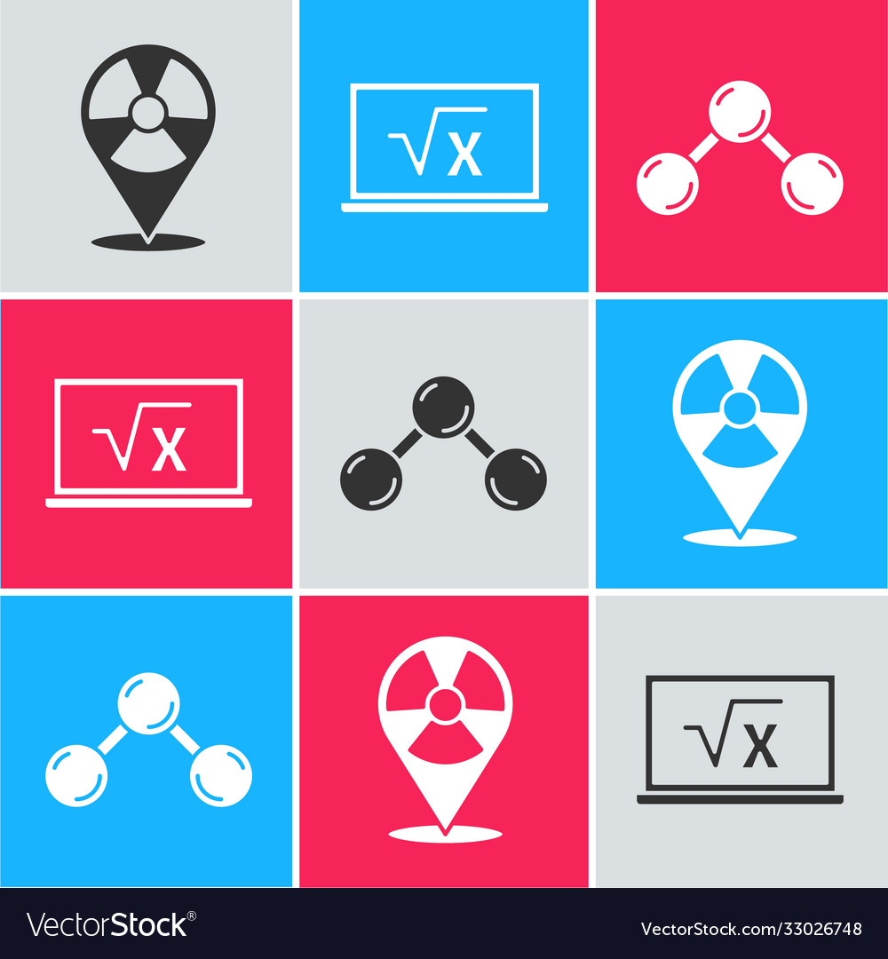 Set radioactive in location square root x vector image Set radioactive in location square root x