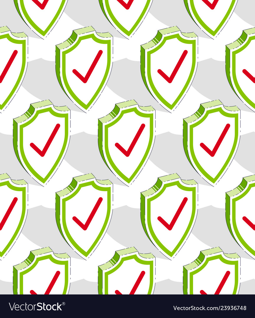 Shields seamless background protection antivirus vector image Shields seamless background protection antivirus