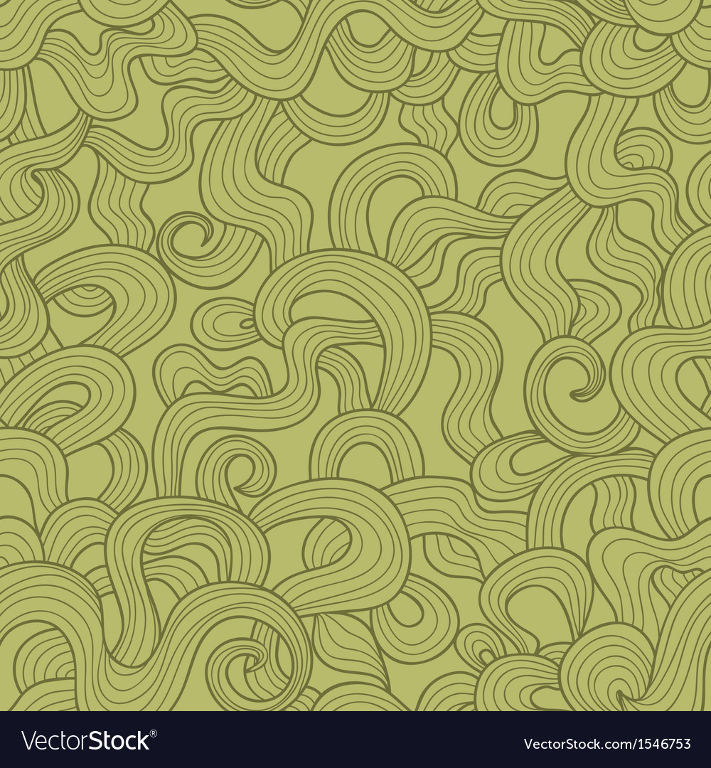 Abstract doodle threads seamless pattern retro