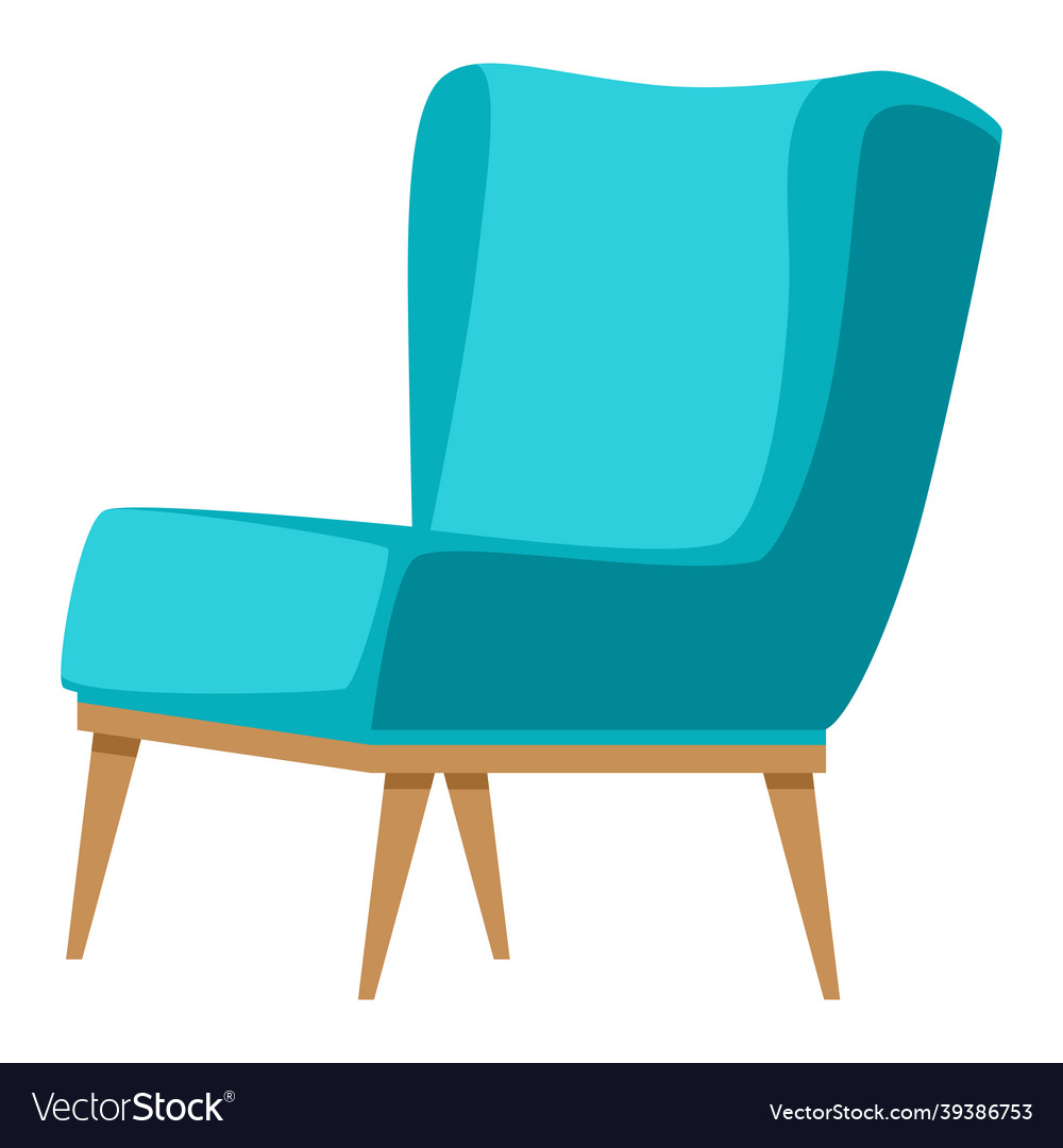 Armchair interior object and home Vector Image Armchair interior object and home