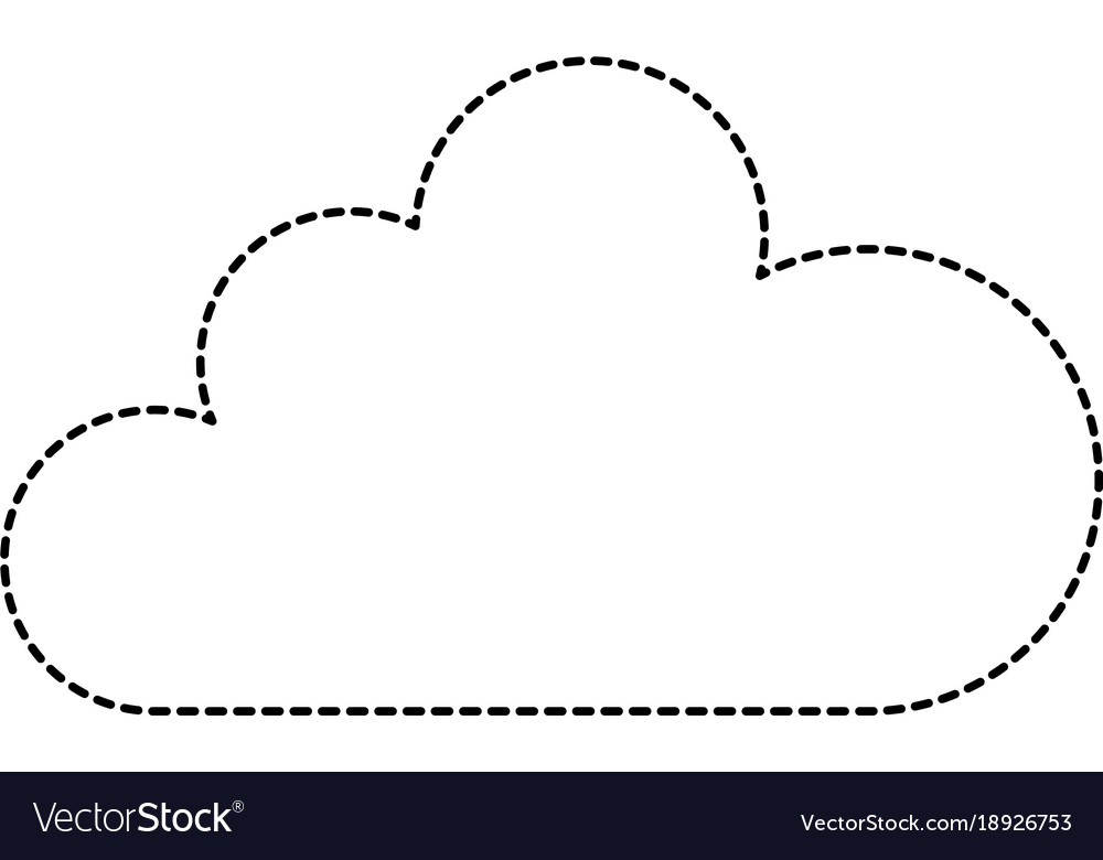 Cloud computing isolated icon