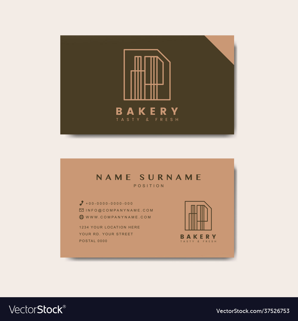 Coffee shop business card template Royalty Free Vector Image In Coffee Business Card Template Free