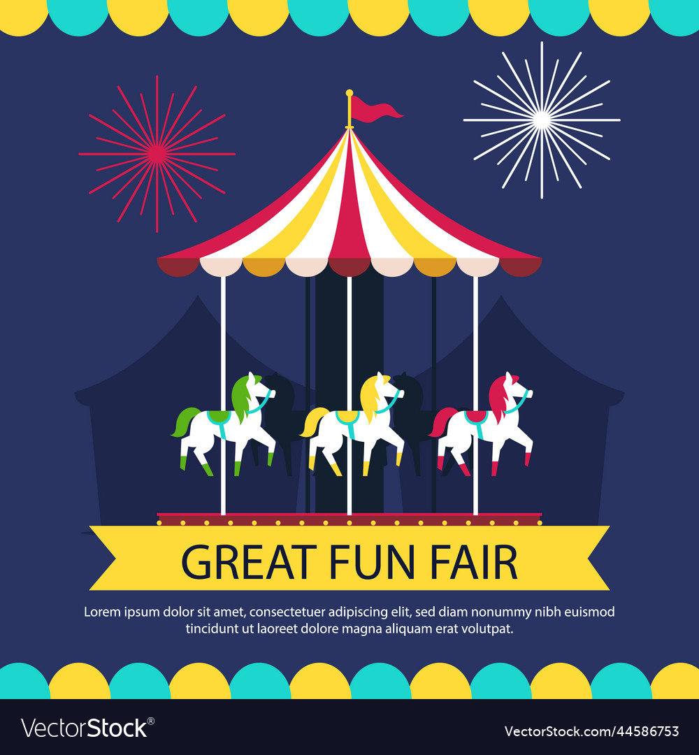 Fun fair event posts set