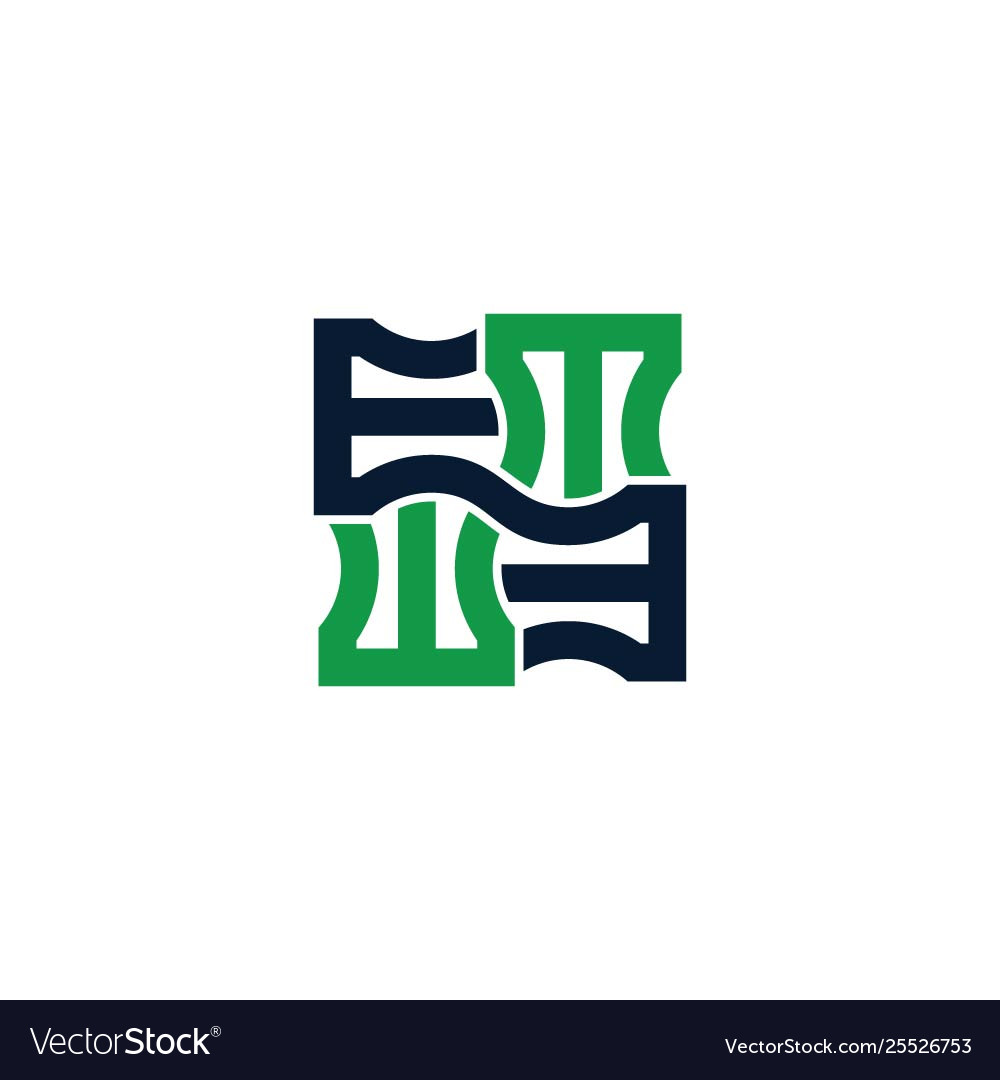 Initials logo template Royalty Free Vector Image