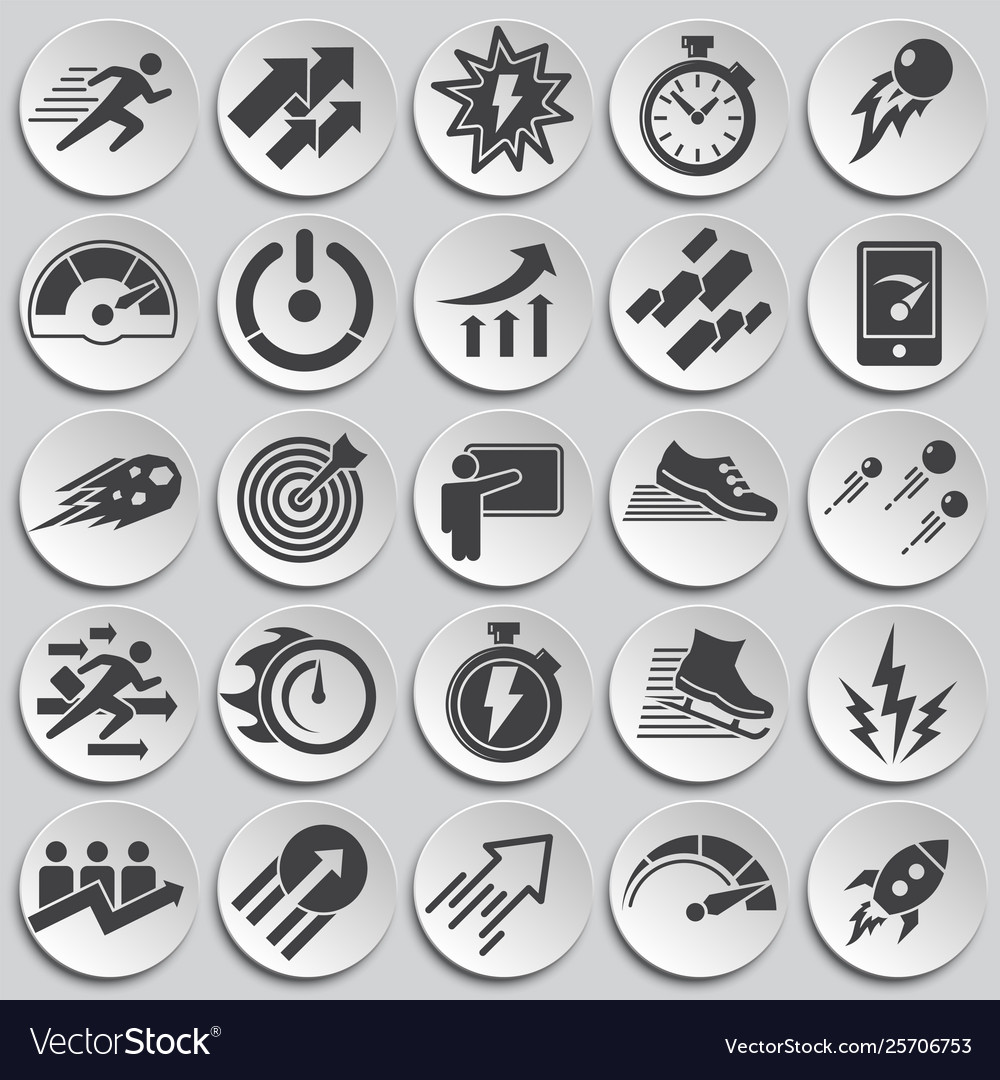 Performance icons set on background for graphic vector image Performance icons set on background for graphic