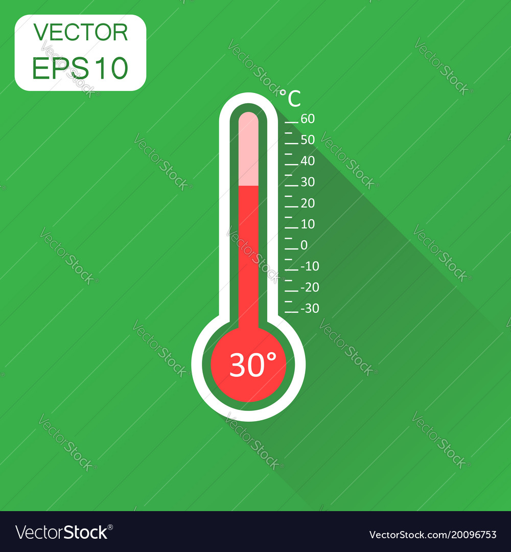 Thermometer icon business concept goal pictograph