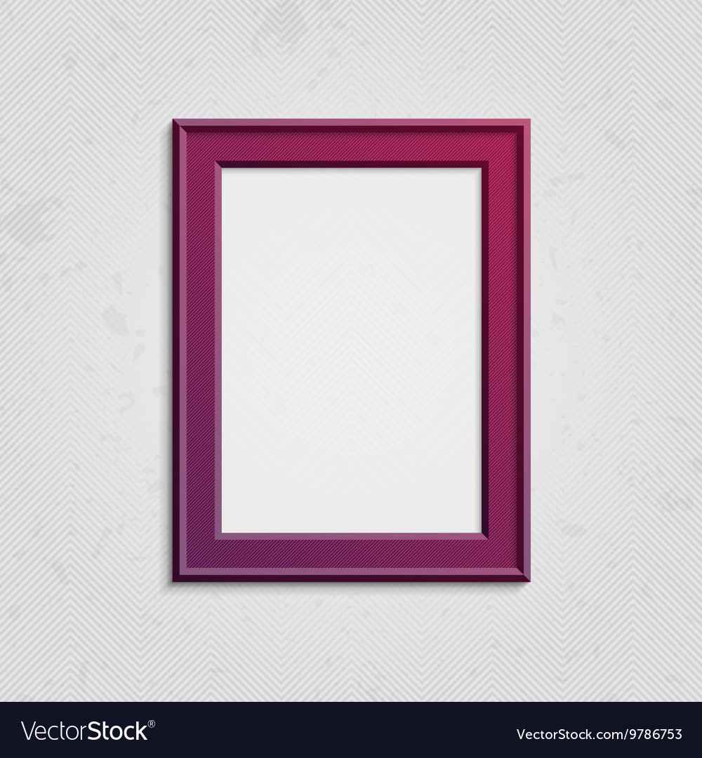Vinous picture frame with text