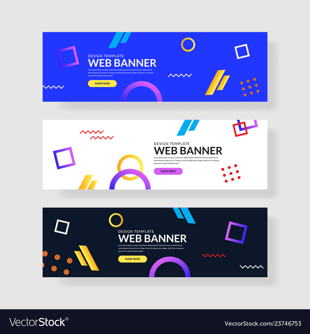 Website banner ui ux