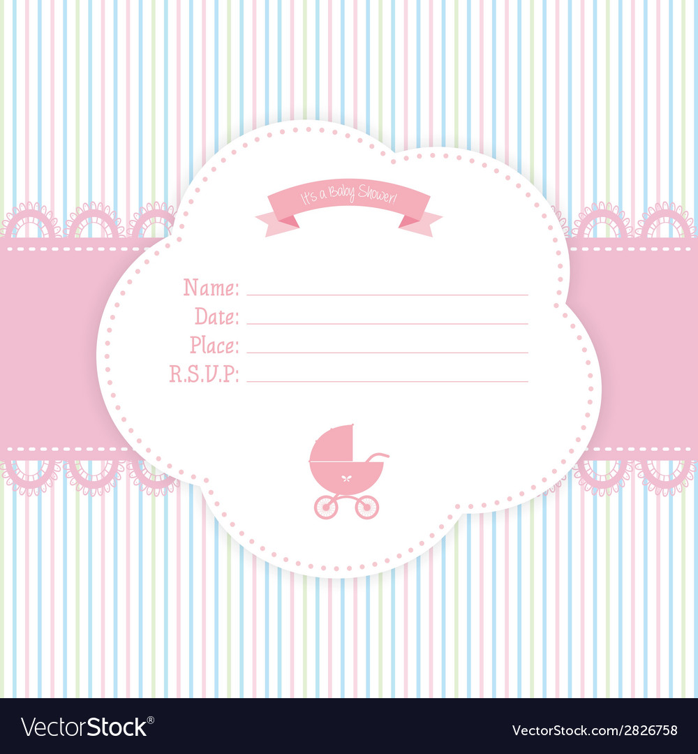 Abstract baby shower background with some special Vector Image