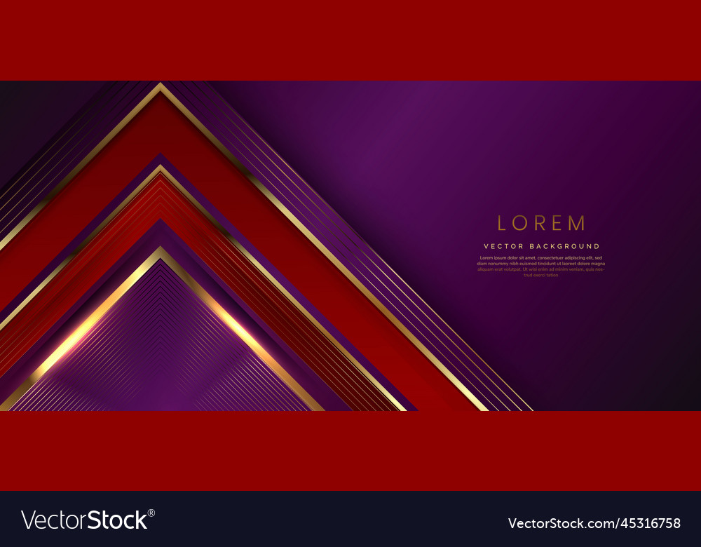 Abstract luxury triangles golden lines