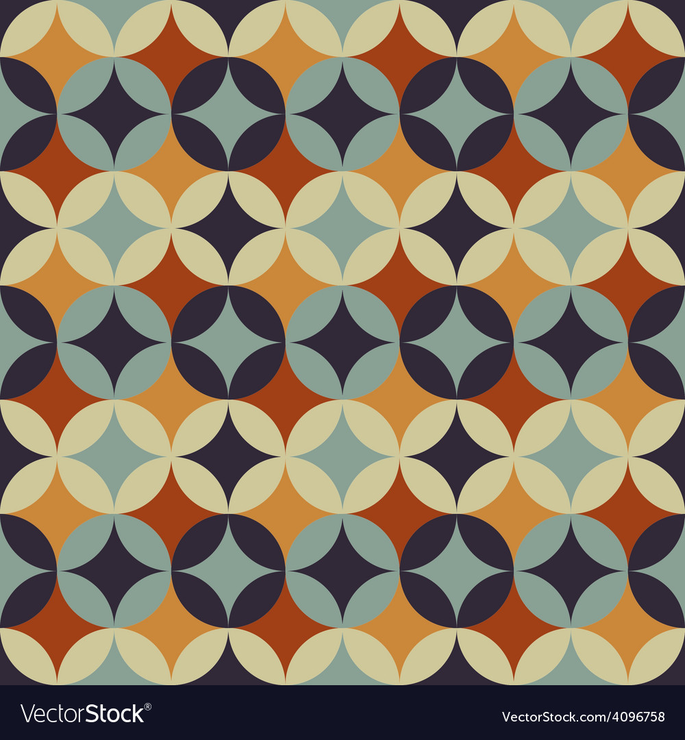 Abstract retro geometric pattern