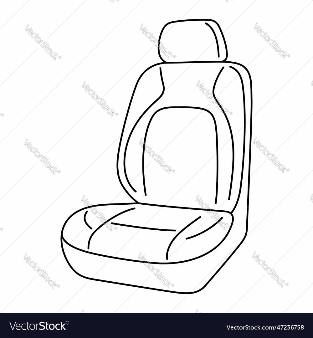 Car seat outline object