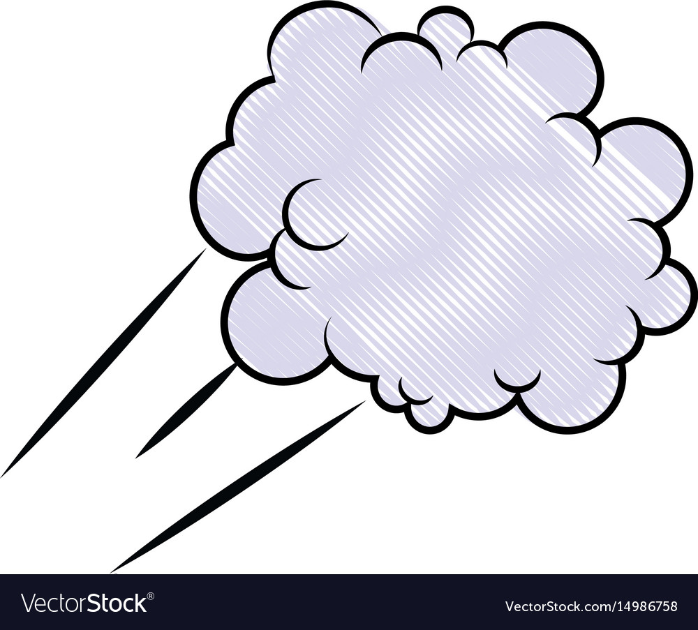 Cartoon cloud graffiti artistic design Royalty Free Vector