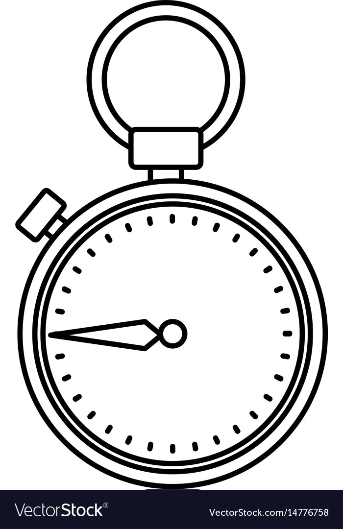 Chronometer device isolated icon