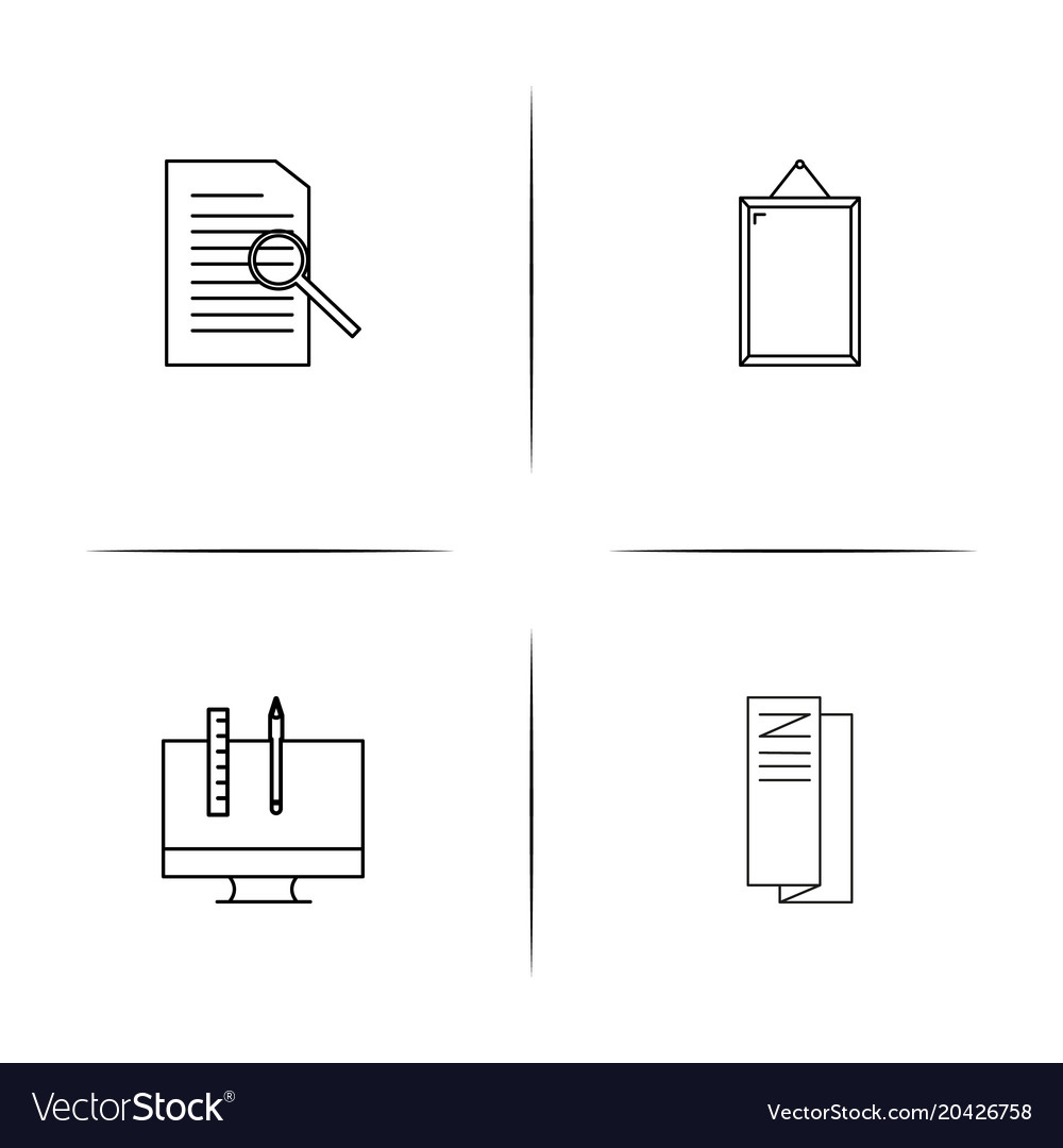 Creative process and design simple linear icon