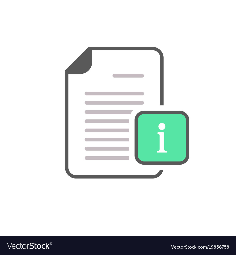 Document file info button page icon