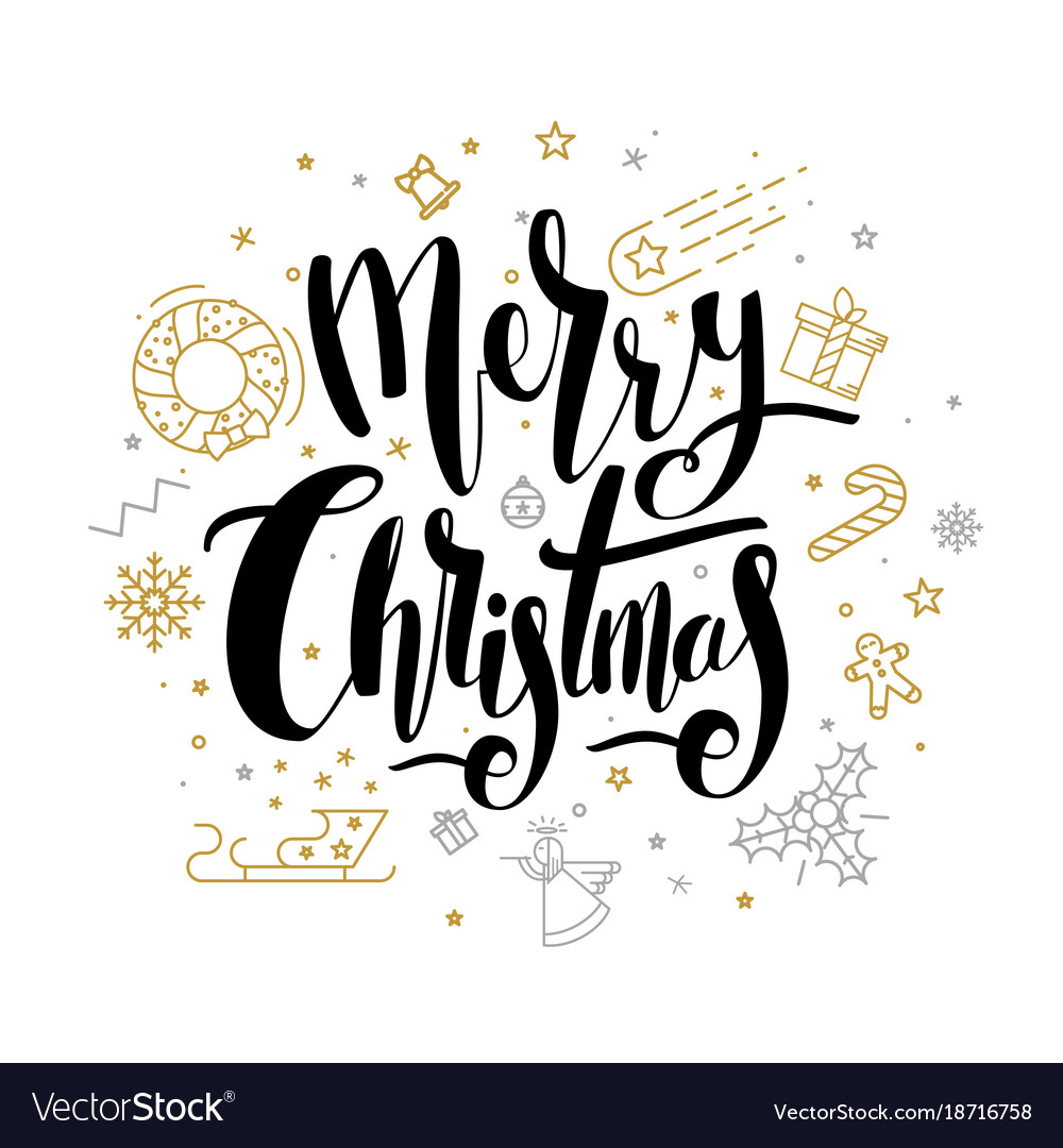 Glittering Christmas Lettering