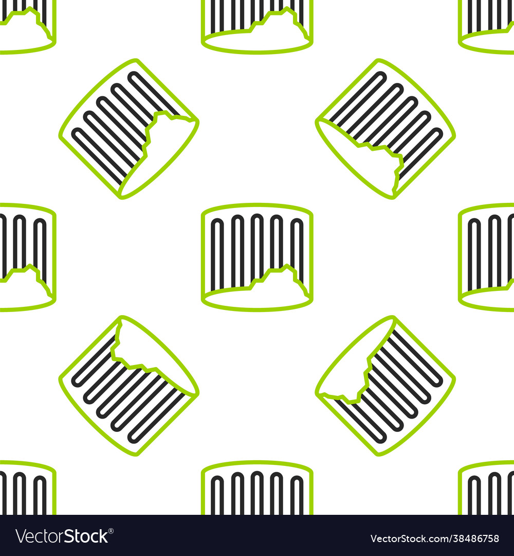 Line ancient column icon isolated seamless pattern