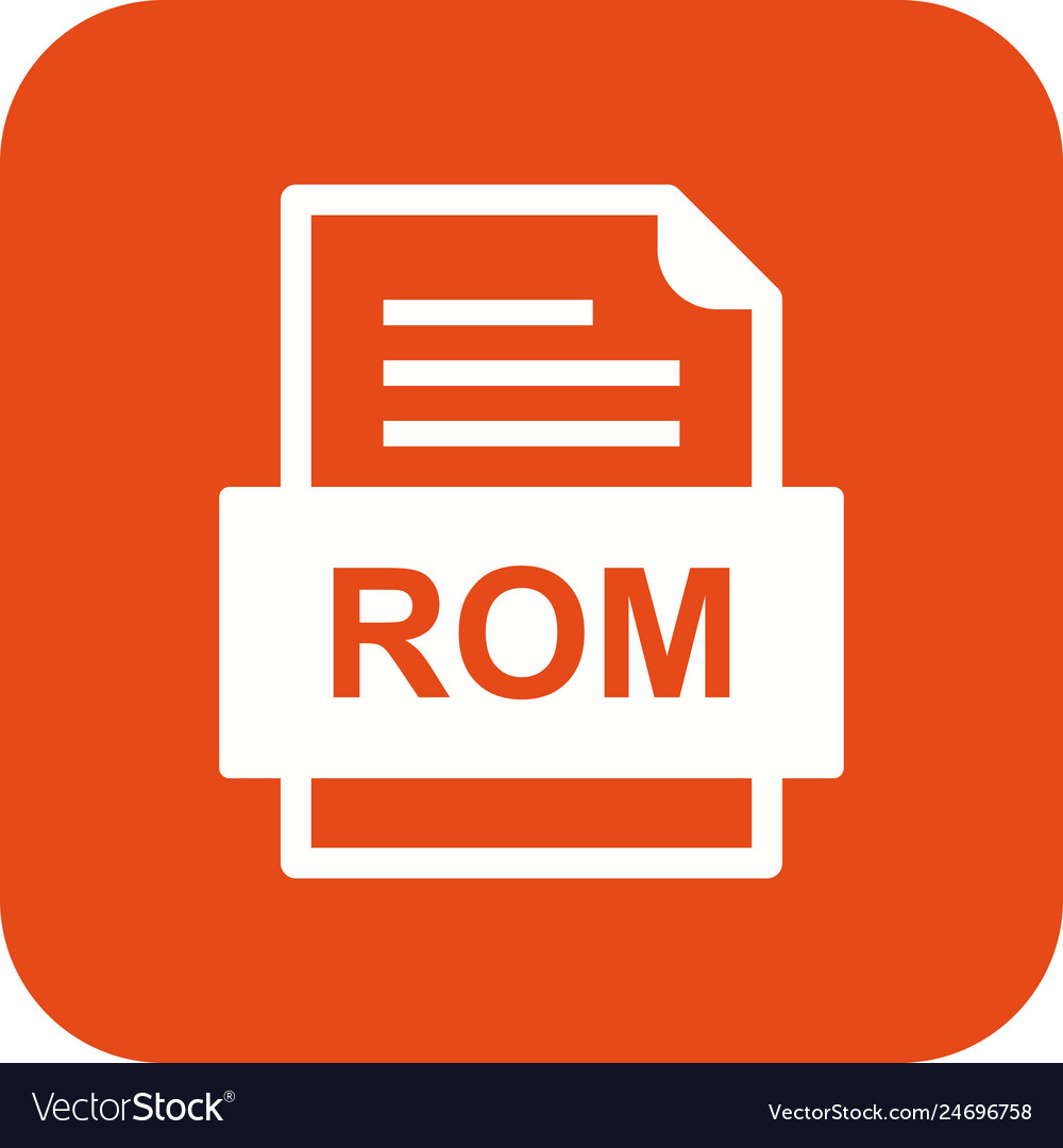 Rom file document icon