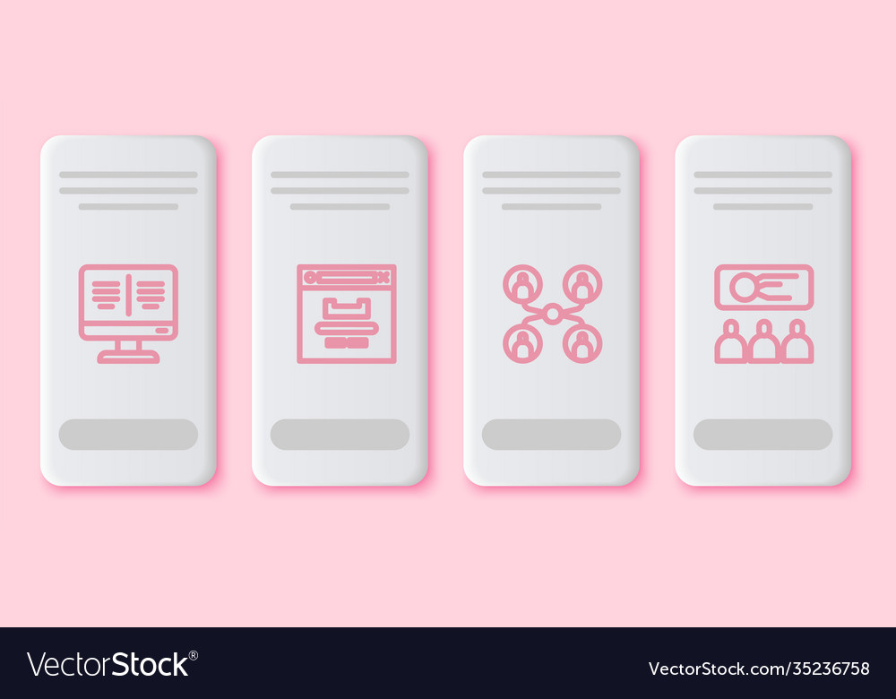 Set line online book on monitor browser window