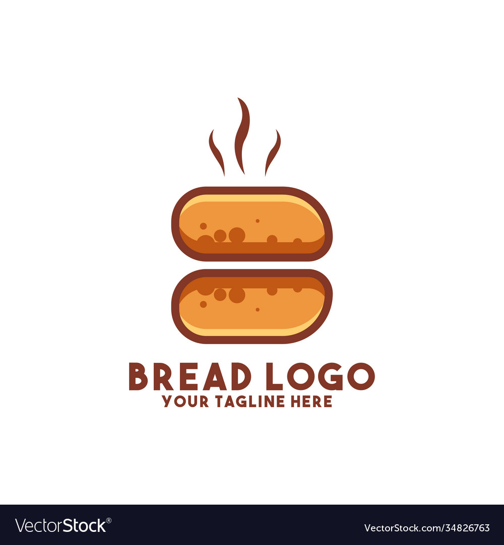 Bread logo modern concept design