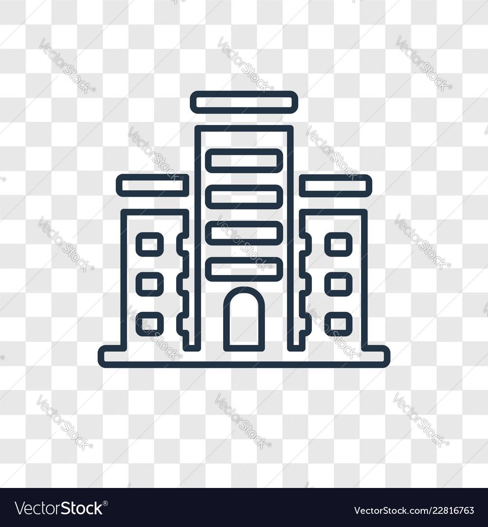 Building concept linear icon isolated