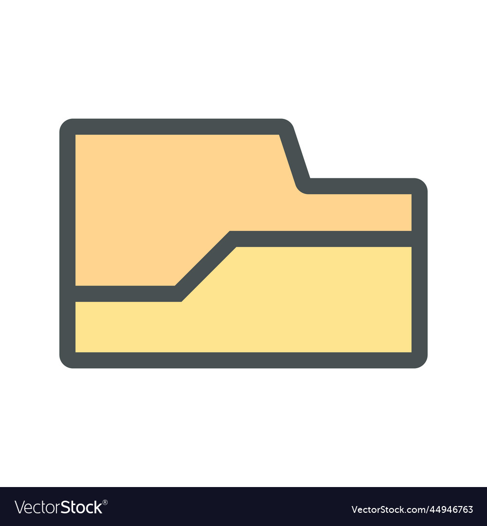 Computer document folder icon vector image Computer document folder icon