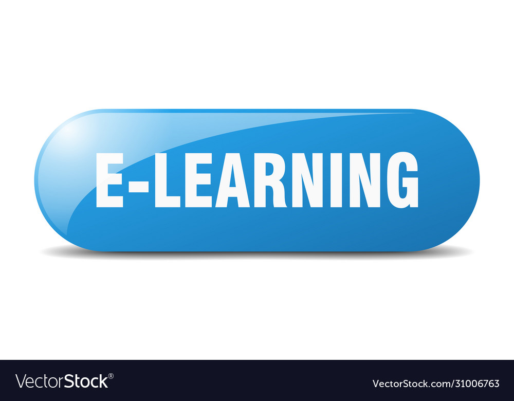 E-learning button sign key push