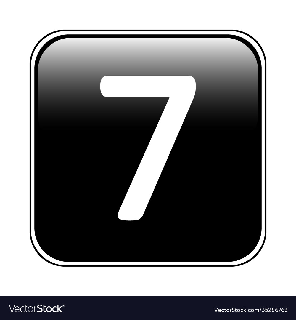 Number seven button