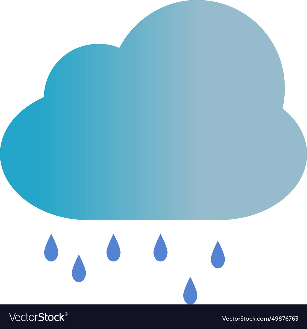 Rain cloud in with lightning Vector Image Rain cloud in with lightning