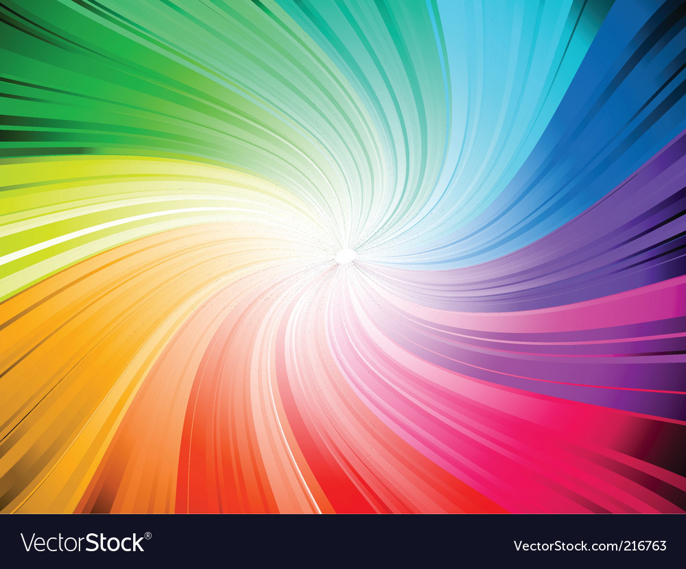 Rainbow swirl Royalty Free Vector Image - VectorStock