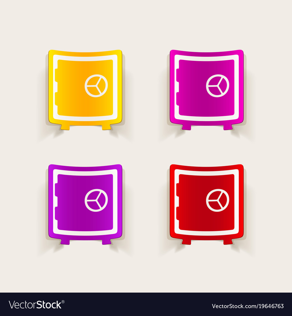 Realistic design element safe